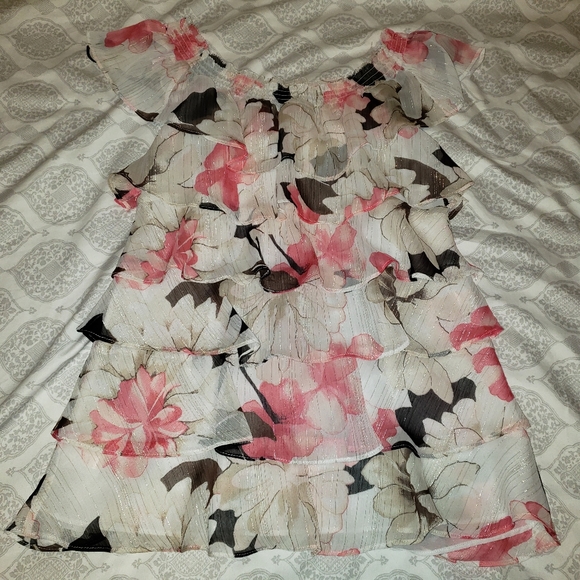 WHBM Ruffle Off/On Shoulder Top - Picture 2 of 4